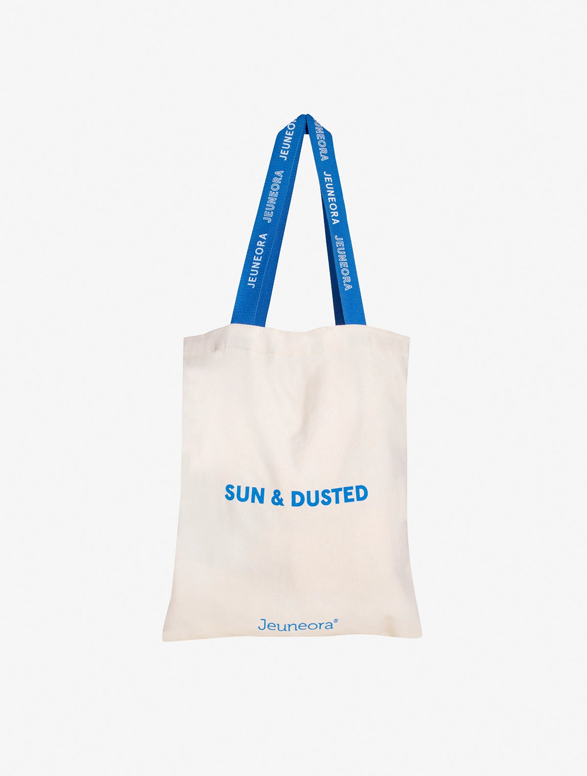 Jeuneora summer tote bag with sun and dusted logo