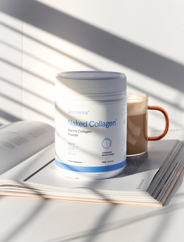 Naked Collagen™ Marine Collagen Powder with coffee