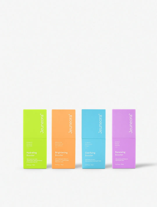 The Treatment Set Brightening Booster, Hydrating Booster, Clarifying Booster & Renewing Booster